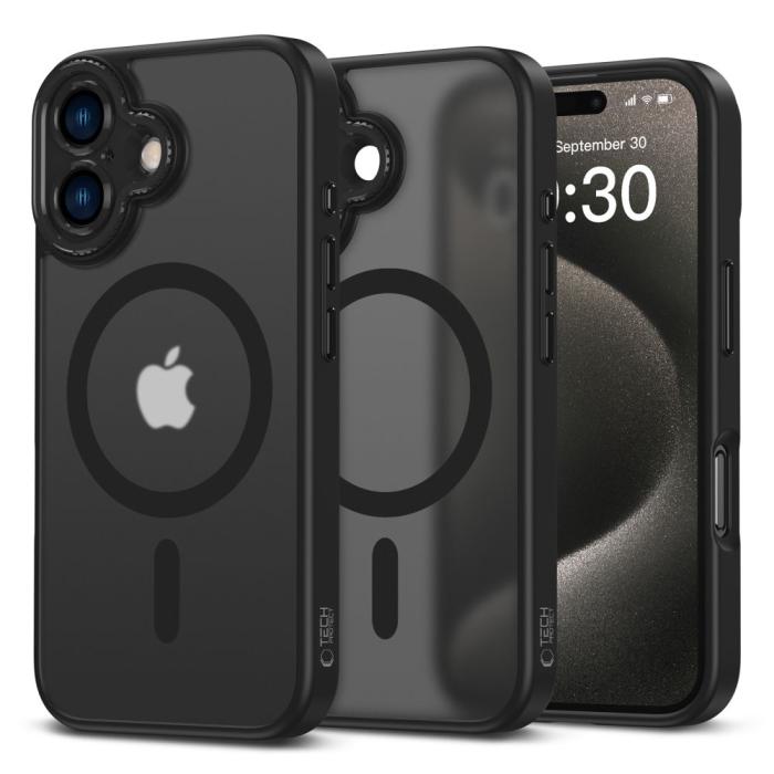 Bild 1, Tech-Protect iPhone 16 Skal MagSafe MagCam Matt Svart