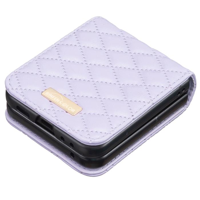 Bild 4, Galaxy Z Flip 6 / 7 FE Skal Diamond Textur Lila