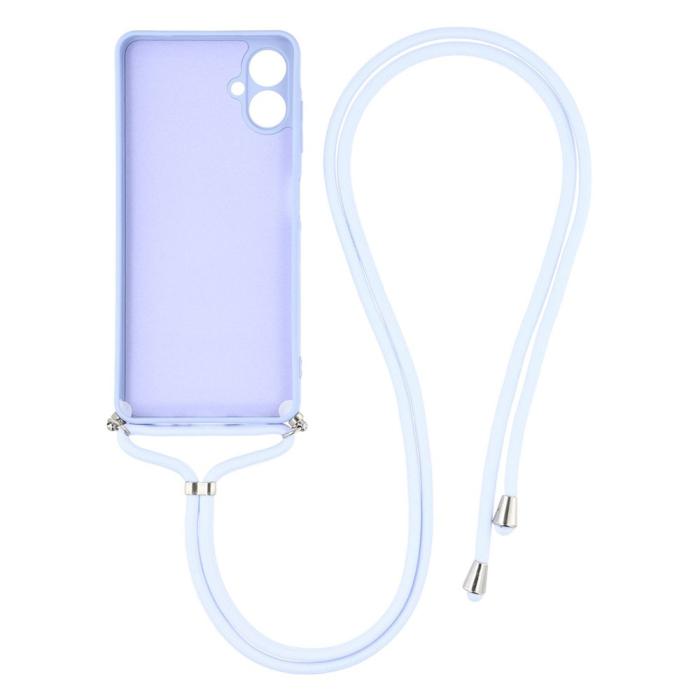 Bild 2, Samsung Galaxy A07 Skal TPU Med Mobilsnöre Lila