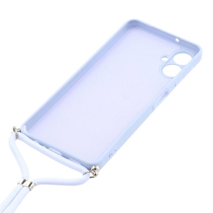 Bild 5, Samsung Galaxy A07 Skal TPU Med Mobilsnöre Lila