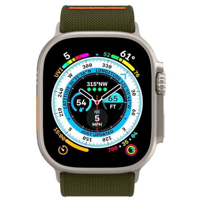 Bild 4, Spigen Apple Watch 42/44/45/49 mm Armband Fit Lite Ultra Khaki