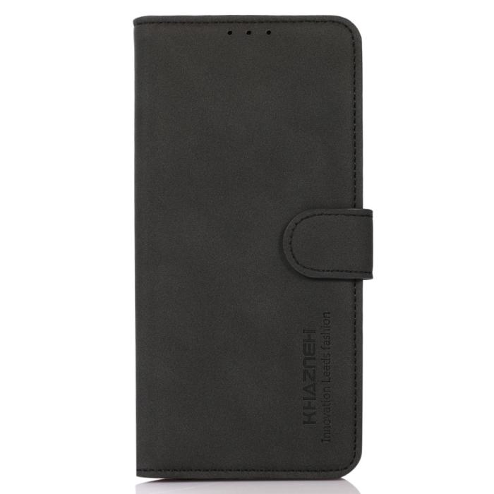 Bild 2, KHAZNEH Motorola Moto G51 Fodral Retro Läder Svart