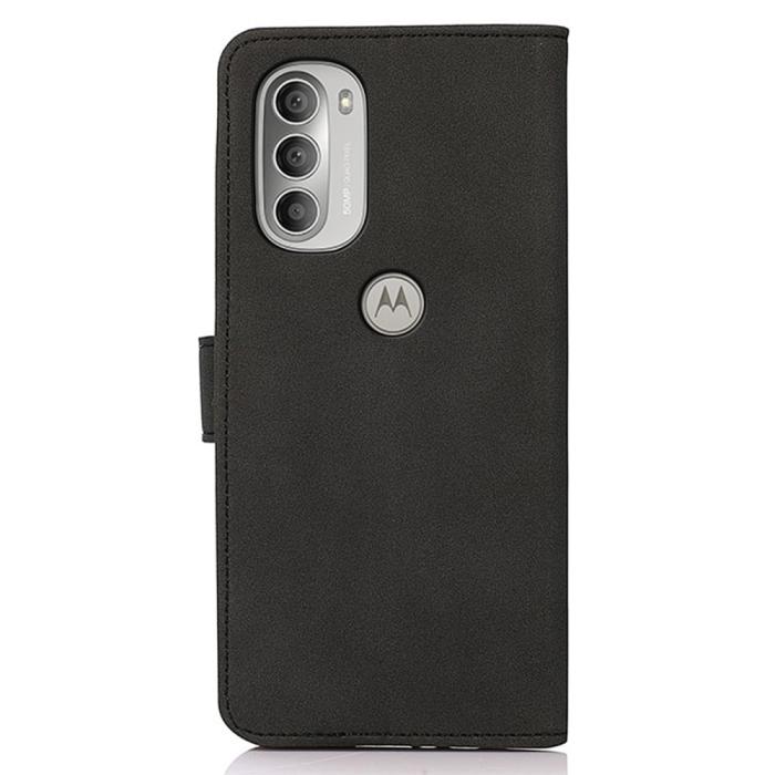 Bild 3, KHAZNEH Motorola Moto G51 Fodral Retro Läder Svart