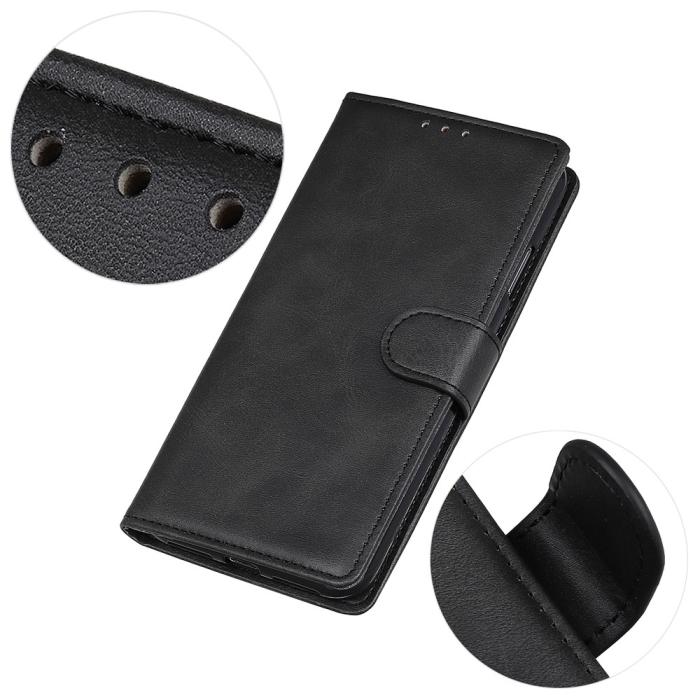 Bild 4, Motorola Edge 50 Plånboksfodral Läder Svart