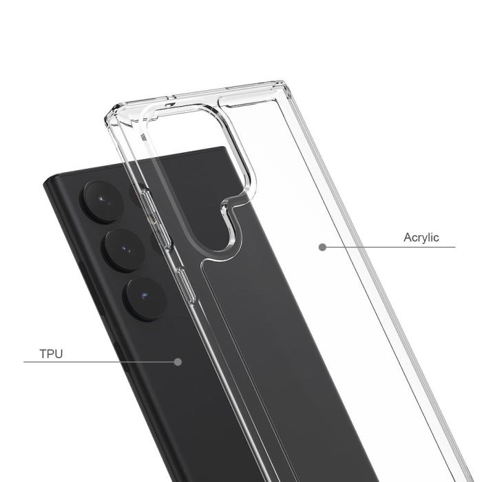 Bild 2, Tech-Protect Galaxy S23 Ultra Skal FlexAir Hybrid Transparent