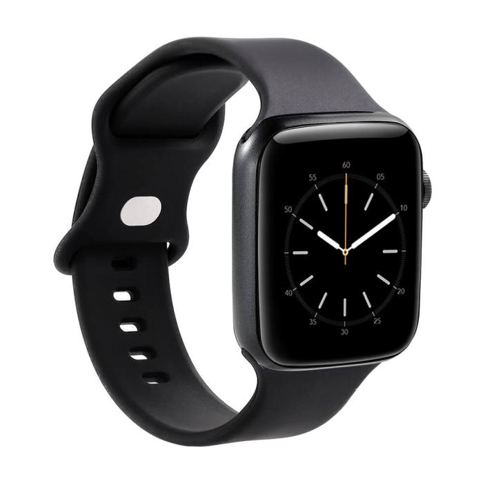 Bild 1, GEAR Klockarmband Silikon Apple Watch 42/44/45/49 mm Svart