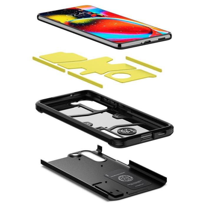 Bild 5, Spigen Samsung Galaxy S21 FE Skal Tough Armor Svart