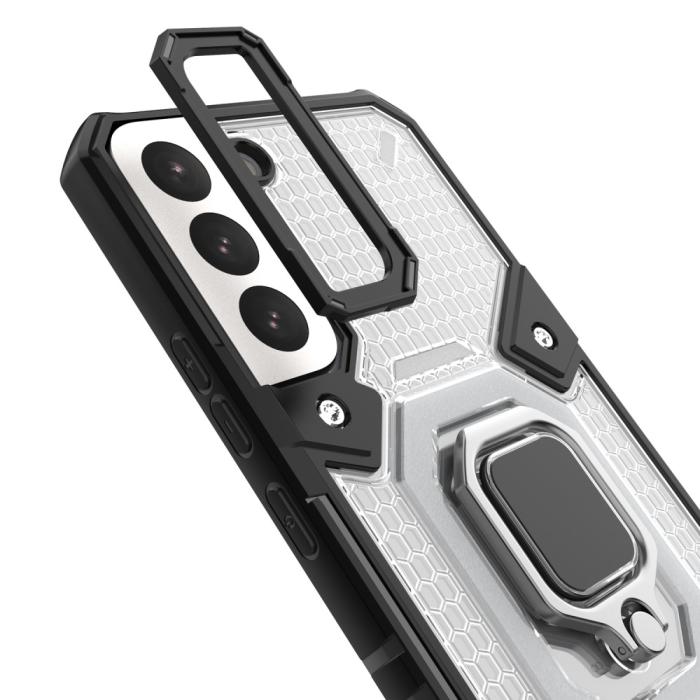 Bild 6, Samsung Galaxy S22 Plus Skal Hybrid Shockproof Ring Blå