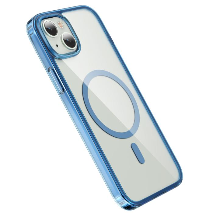 Bild 3, ColorPop iPhone 15 Plus Skal CH MagSafe Transparent/Mörk Blå