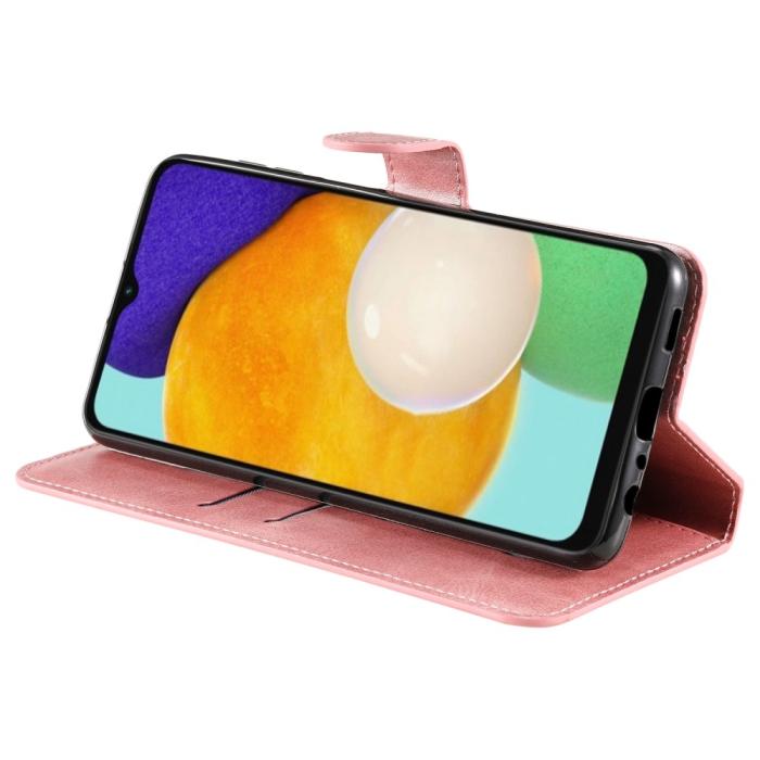 Bild 5, Samsung Galaxy A04s / A13 5G Fodral Klassiskt Läder Roséguld