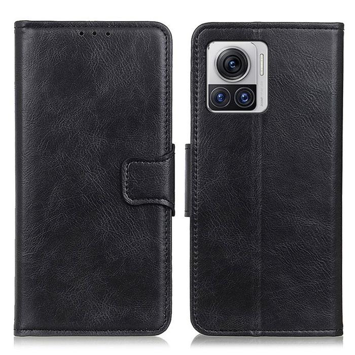 Bild 1, Motorola Moto 30 Fusion 5G Fodral Split Läder Svart