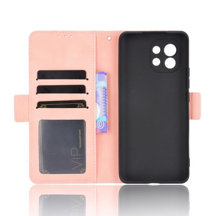 Bild 4, Xiaomi Mi 11 - Fodral Med Avtagbart Kortfodral - Ljus Rosa