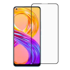Realme 8 / 8 Pro - Heltäckande Skärmskydd I Härdat Glas