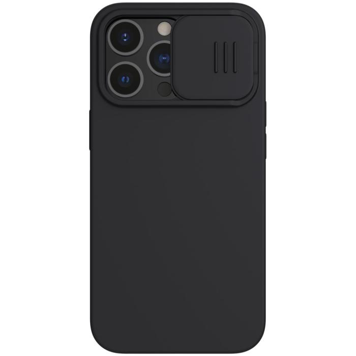Bild 1, iPhone 13 Pro - NILLKIN CamShield Silky Liquid Skal - Svart