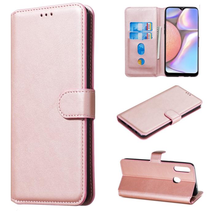 Bild 1, Samsung Galaxy A20s - Plånboksfodral - Roséguld