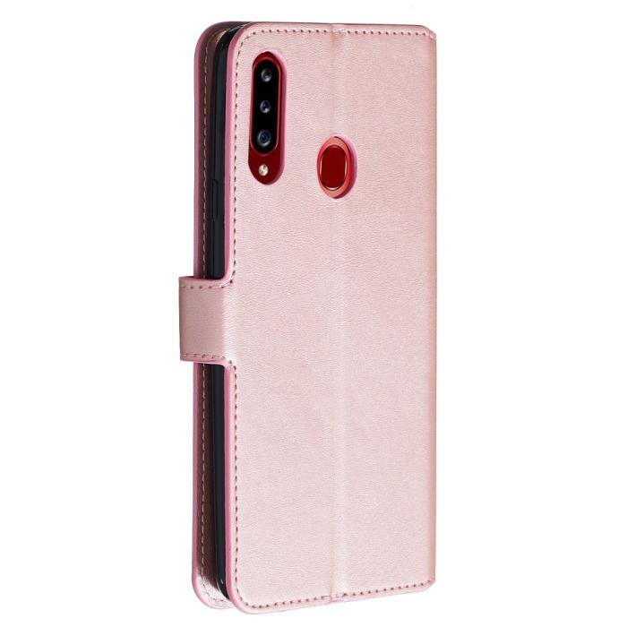 Bild 3, Samsung Galaxy A20s - Plånboksfodral - Roséguld