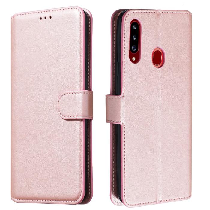 Bild 4, Samsung Galaxy A20s - Plånboksfodral - Roséguld