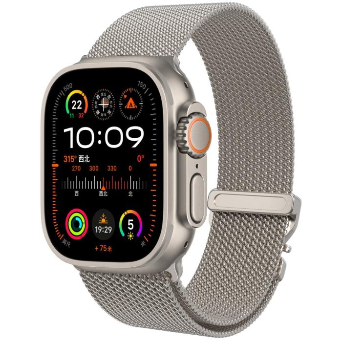 Bild 3, Apple Watch 38/40/41/42 mm Klockarmband Milanese Titanium