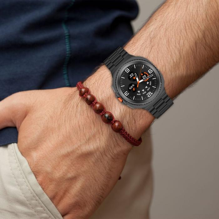 Bild 2, Tech-Protect Galaxy Watch 8 40/44/46 mm Armband Stainless Silver