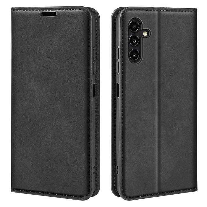 Bild 1, Galaxy A14 4G/5G Fodral Flip Skin Touch Svart