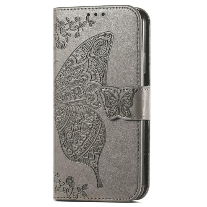 Bild 2, Samsung Galaxy A53 5G Fodral Butterfly Grå