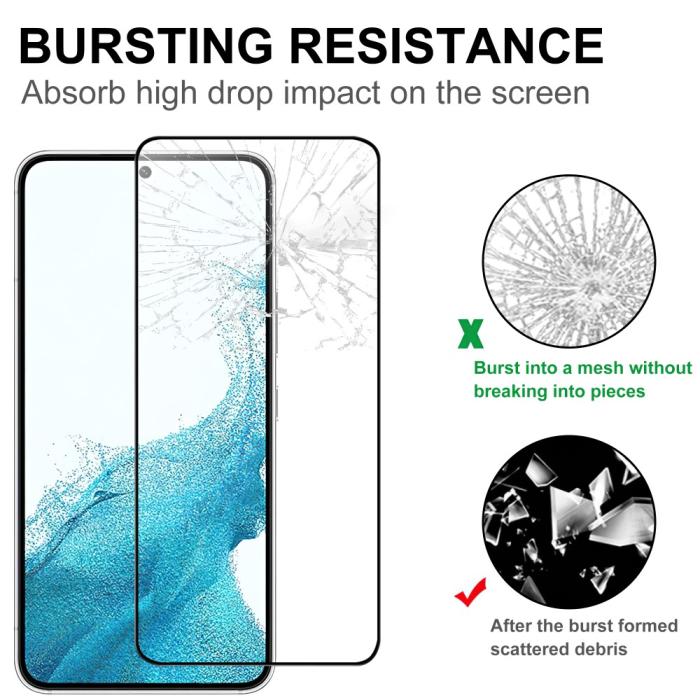 Bild 4, Samsung Galaxy S23 Skärmskydd Heltäckande Härdat Glas