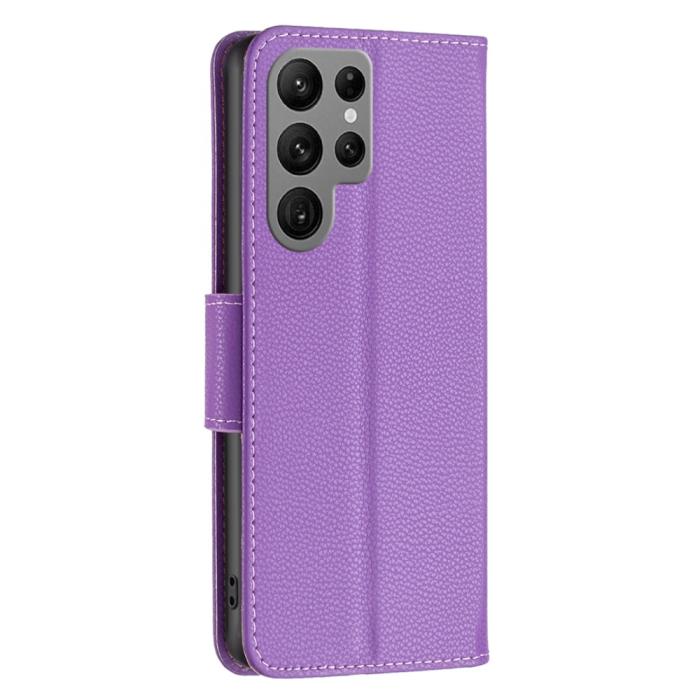 Bild 5, Samsung Galaxy S24 Ultra Fodral Litchi Shark Lila