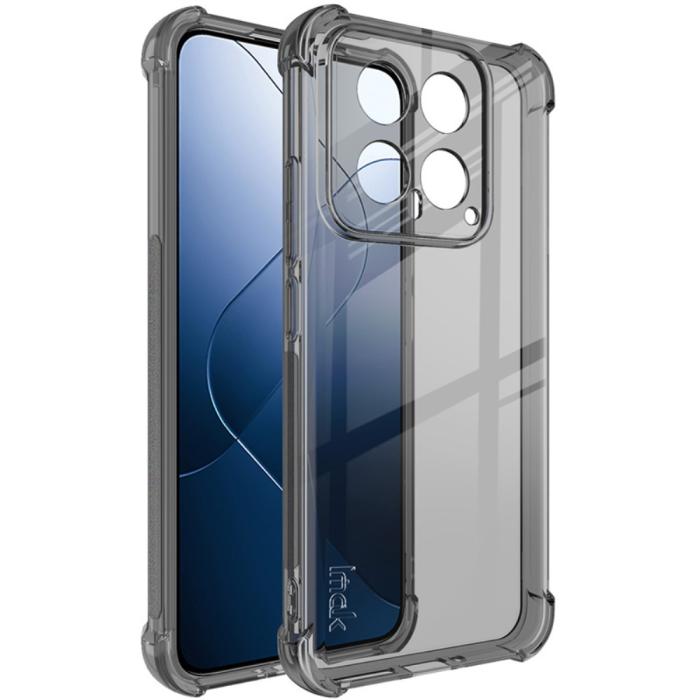 Bild 1, IMAK Xiaomi 14 Skal Shockproof TPU Tonad Svart