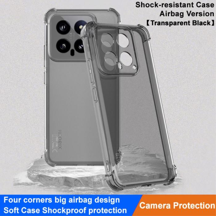 Bild 2, IMAK Xiaomi 14 Skal Shockproof TPU Tonad Svart