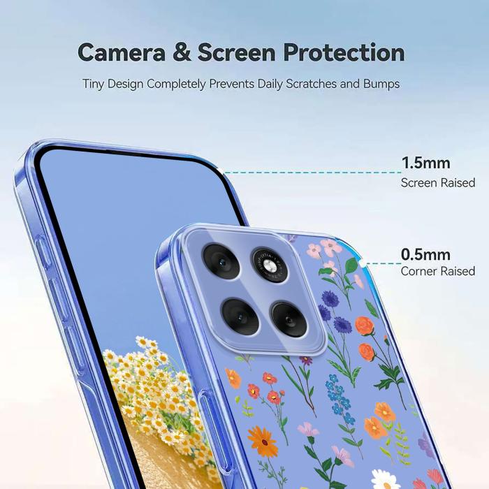 Bild 4, Motorola Moto G56 5G Skal Med Tryck Blommor