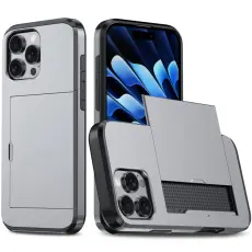 iPhone 16 Pro Max Skal Hybrid Kortfack Gr&aring;