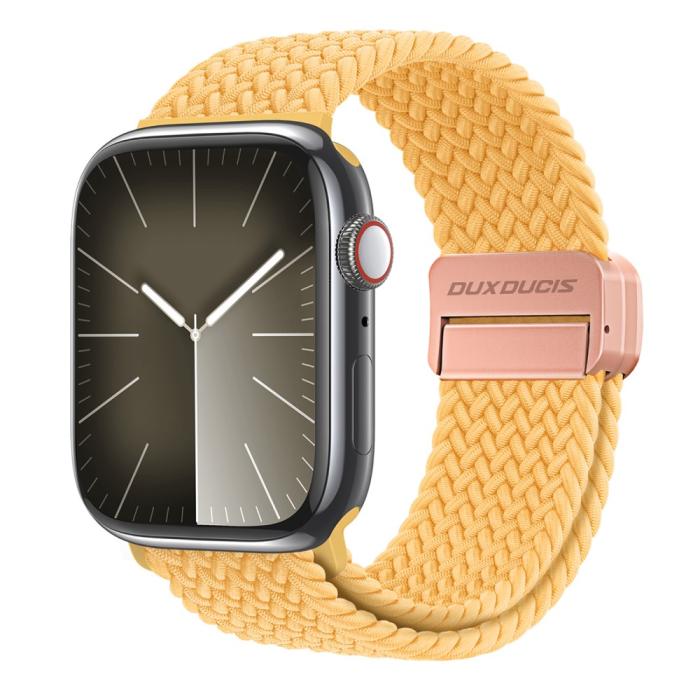 Bild 2, DUX DUCIS Apple Watch 38/40/41 Armband Flätat Gul