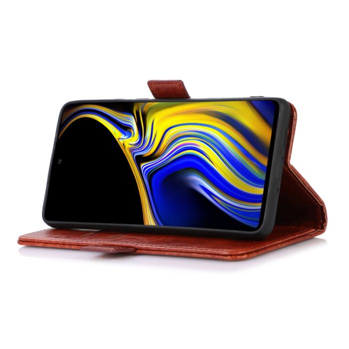 Bild 4, Samsung Galaxy S22 Ultra Fodral Crazy Horse Brun
