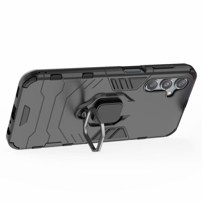 Bild 3, Samsung Galaxy S23 FE Skal Hybrid Armor Ring Svart
