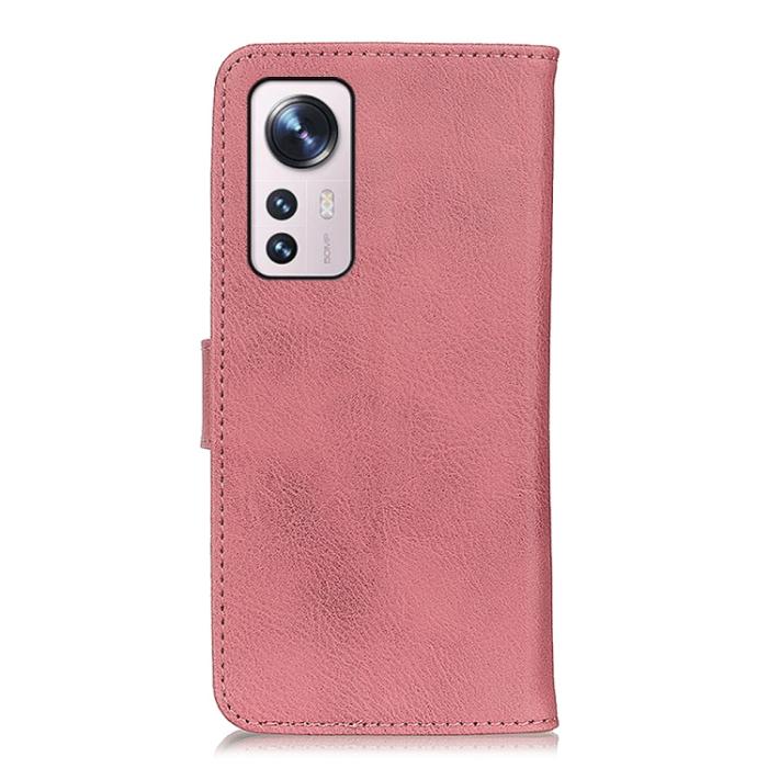 Bild 3, KHAZNEH Xiaomi 12 Pro Fodral Läder Rosa