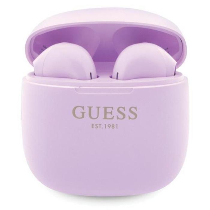 Bild 1, Guess True Wireless Hörlurar Classic Logo - Lila