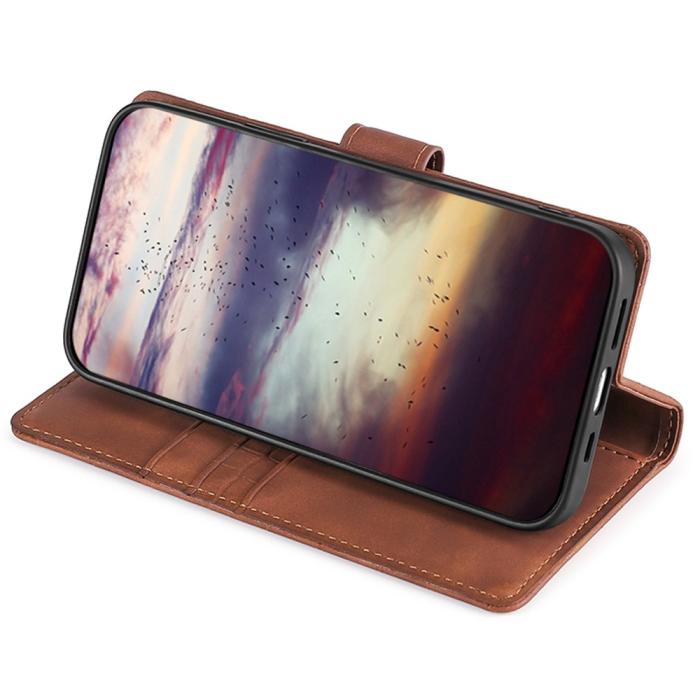 Bild 3, Samsung Galaxy S23 Plus Fodral Krokodil Textur Brun
