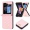 Galaxy Z Flip 6 Skal Diamond Textur Rosa