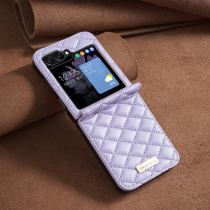 Bild 6, Galaxy Z Flip 6 / 7 FE Skal Diamond Textur Lila