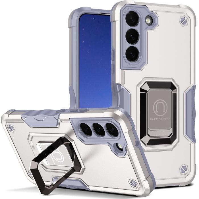 Bild 1, Samsung Galaxy S23 Skal Shockproof Ring Hybrid Vit