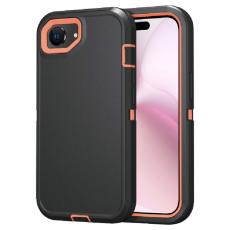 iPhone 17e/16e Skal Extreme Shockproof Hybrid Svart/Orange