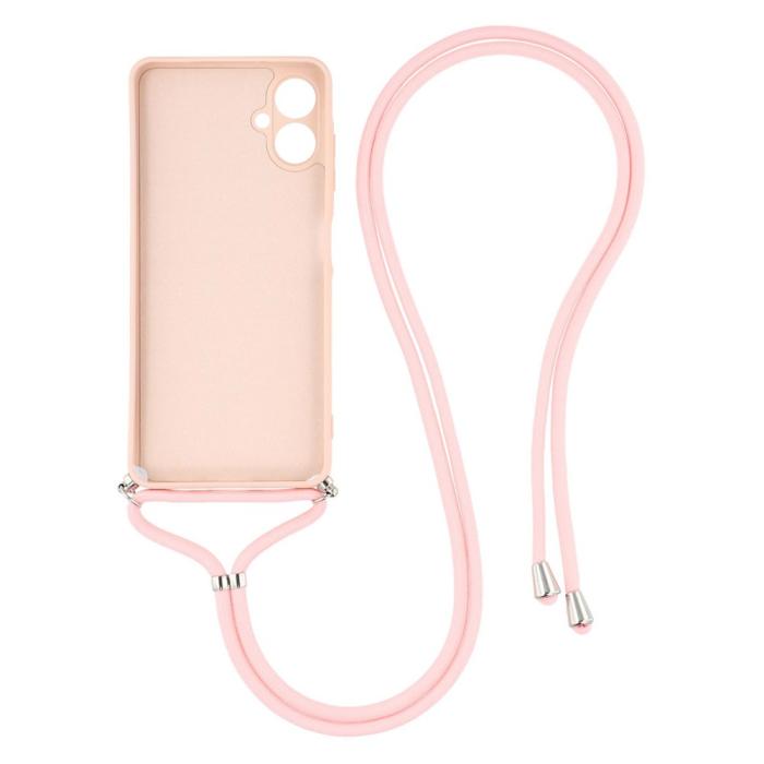 Bild 2, Samsung Galaxy A07 Skal TPU Med Mobilsnöre Rosa
