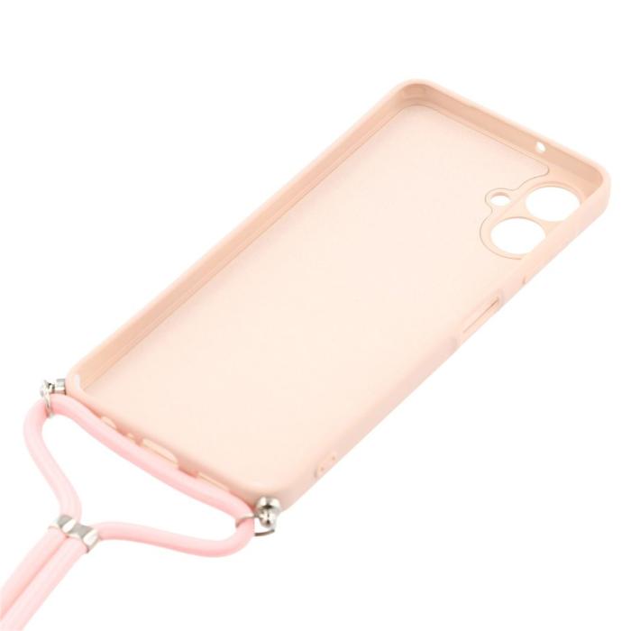 Bild 5, Samsung Galaxy A07 Skal TPU Med Mobilsnöre Rosa