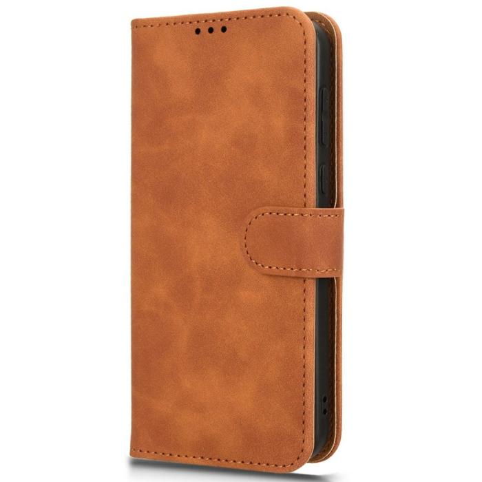 Bild 6, Honor Magic7 Pro Fodral Läder Skin Feel Brun