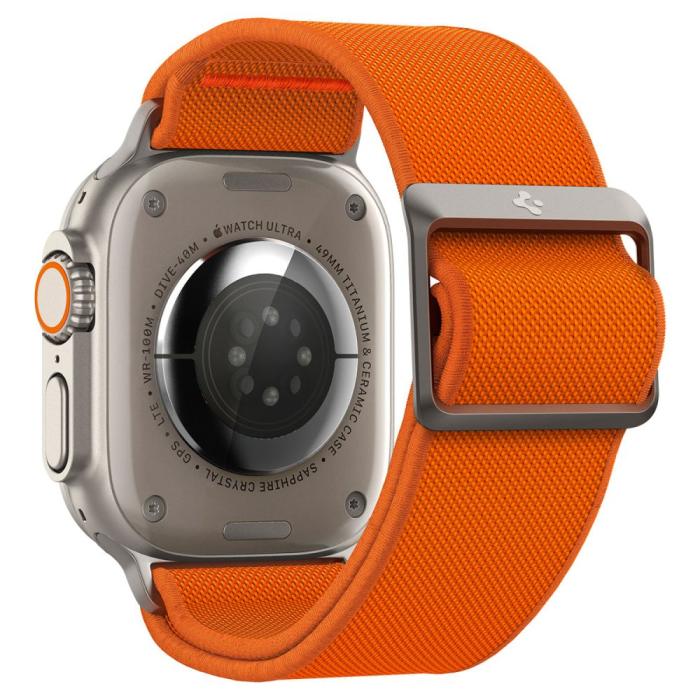 Bild 2, Spigen Apple Watch 42/44/45/49 mm Armband Fit Lite Ultra Orange