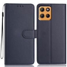 Motorola Moto G15 / G15 Power Fodral L&auml;der Bl&aring;