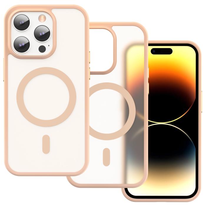 Bild 2, ColorPop iPhone 14 Pro Max Skal CH MagSafe Matt Rosa