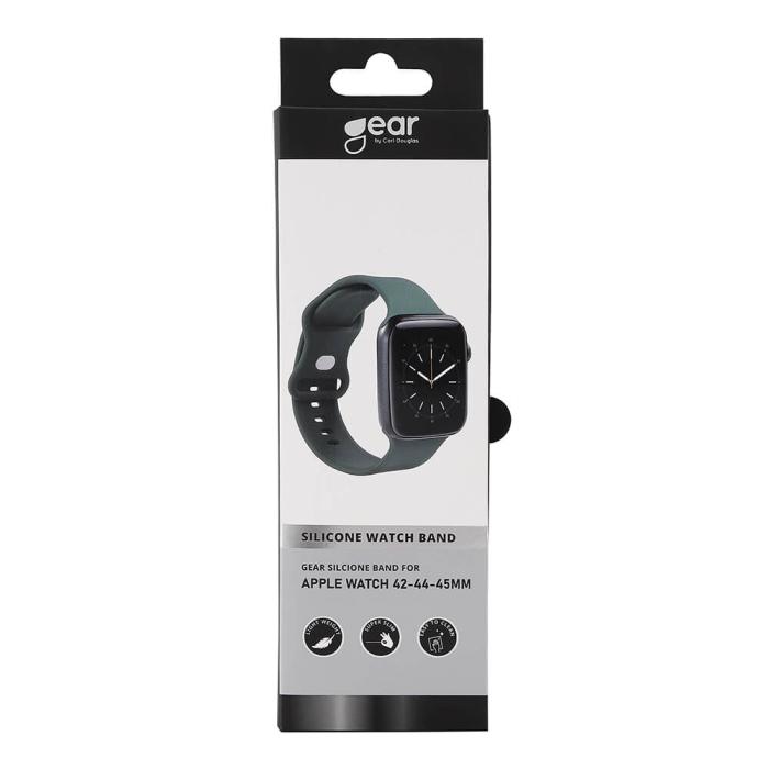 Bild 2, GEAR Klockarmband Silikon Apple Watch 42/44/45/49 mm Olivgrön