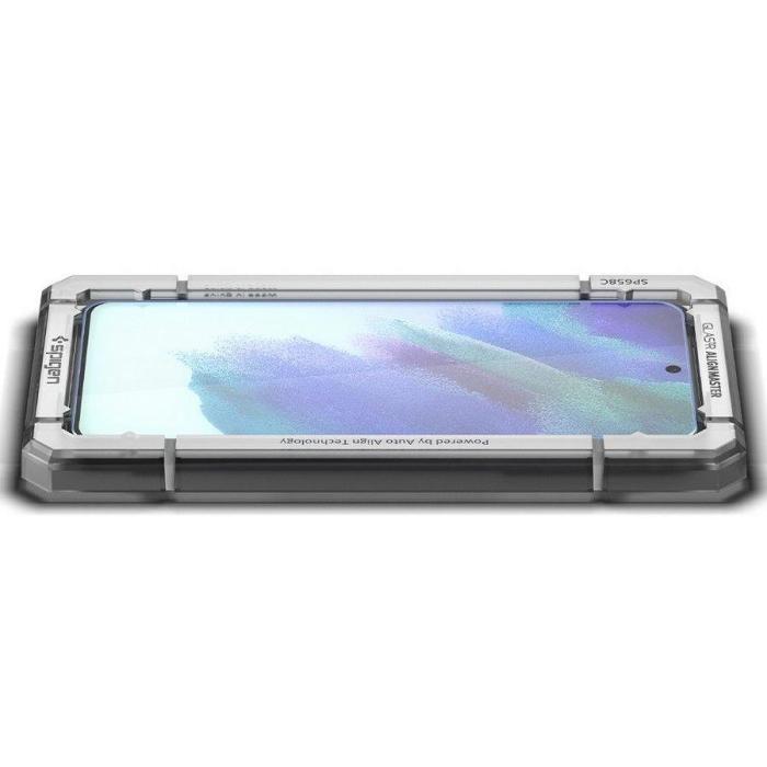 Bild 4, Spigen Samsung Galaxy S21 FE 2-PACK ALM Glas.tR Härdat Glas