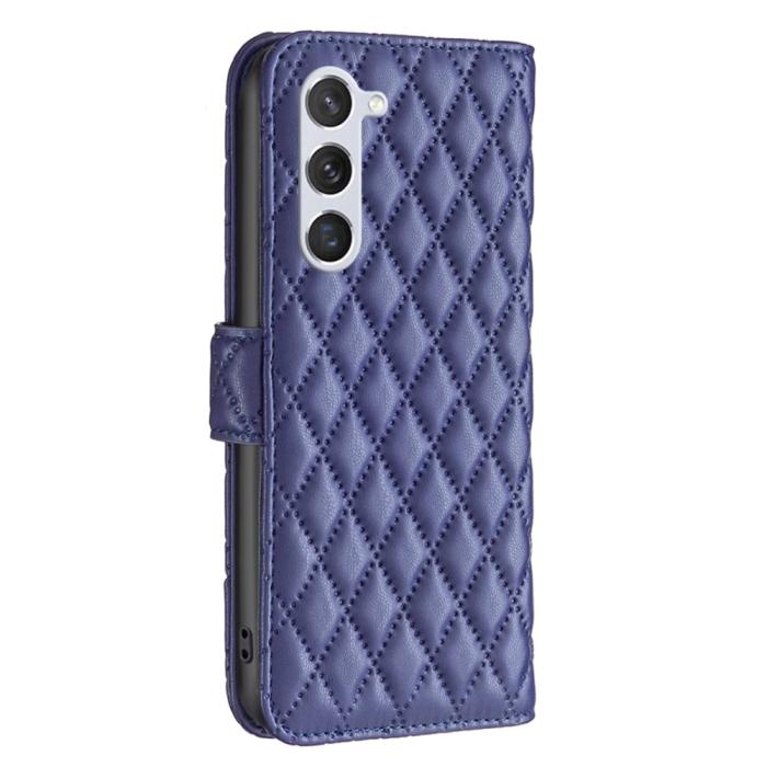 Bild 5, Samsung Galaxy S24 Fodral Diamond Läder Blå